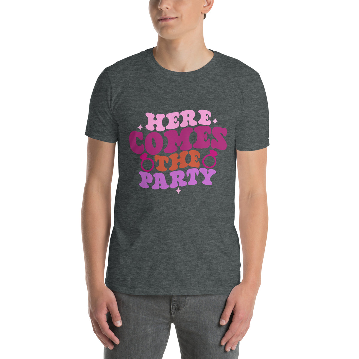 Party On - Express Your Festive Spirit with Our Dynamic Tee - - T-shirts