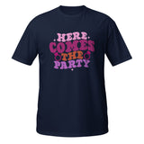 Party On - Express Your Festive Spirit with Our Dynamic Tee - Navy - T-shirts