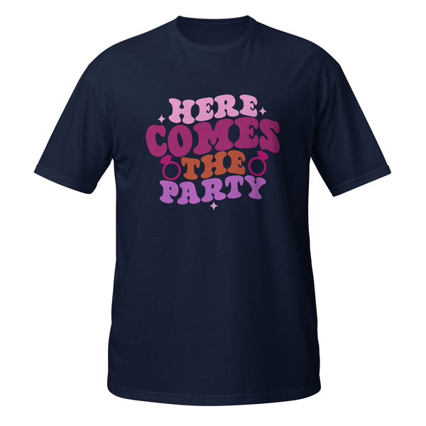 Party On - Express Your Festive Spirit with Our Dynamic Tee - Navy - T-shirts