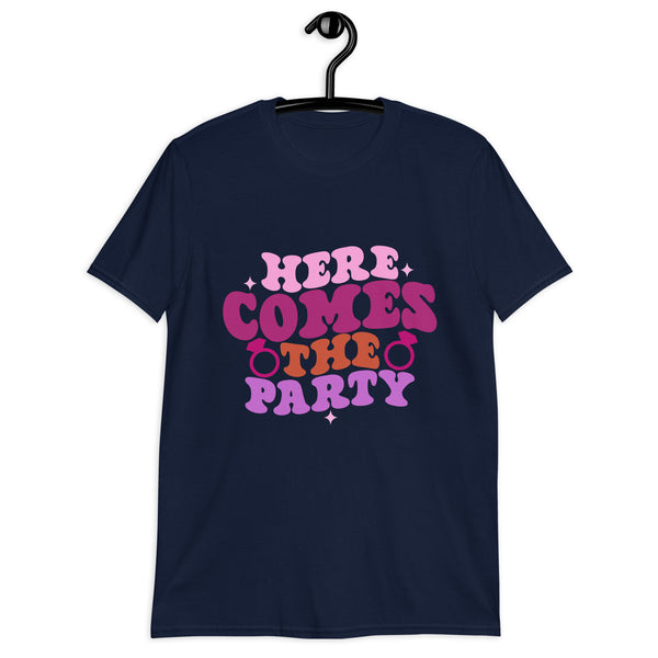 Party On - Express Your Festive Spirit with Our Dynamic Tee - - T-shirts