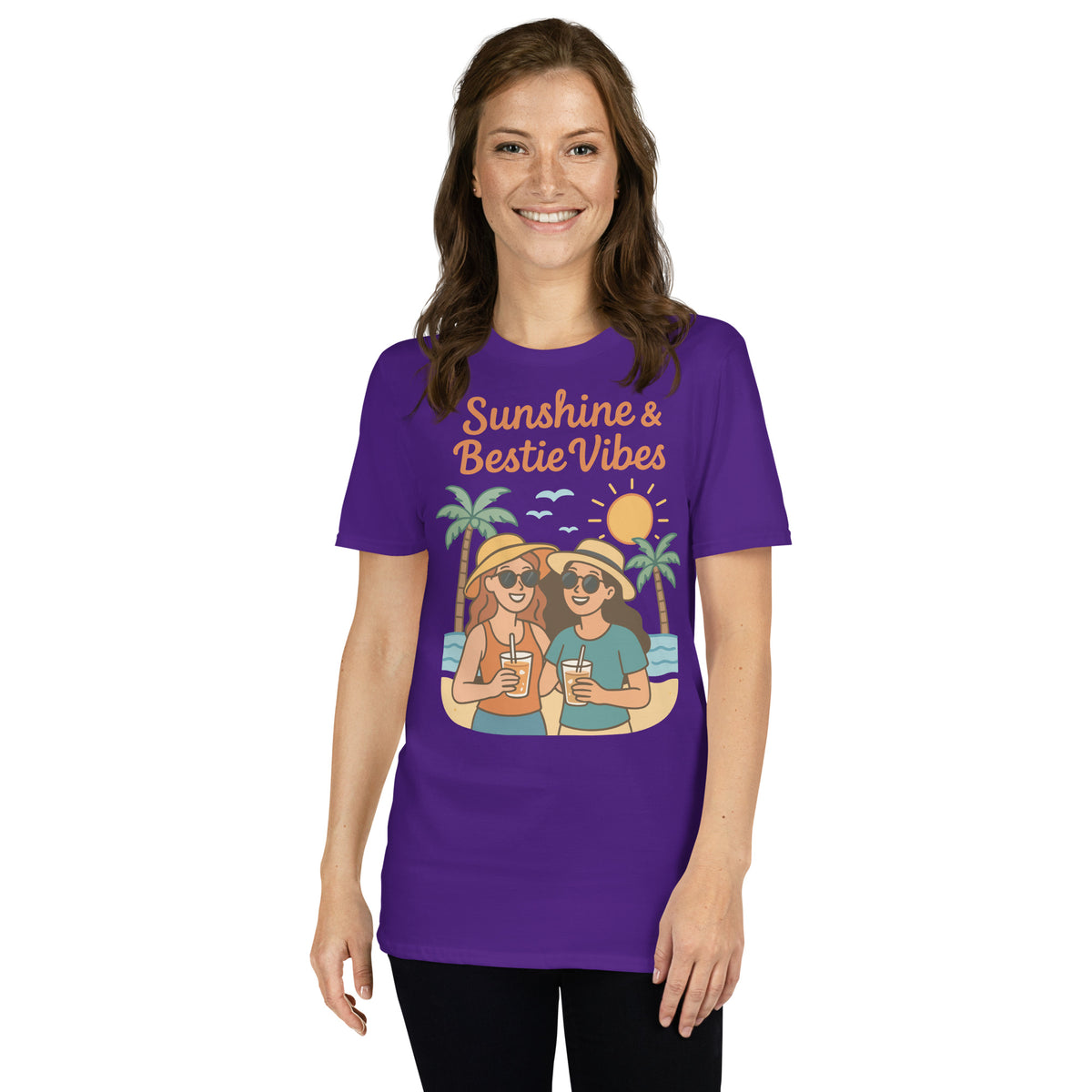 Bestie Summer T-Shirt – A Gift Full of Memories - Purple - T-Shirts