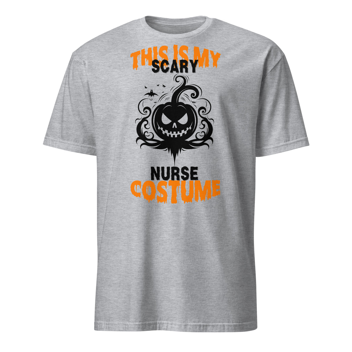 Pumpkin Grin Nurse Shirt - Halloween Fun - - Print Material