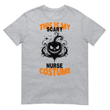 Pumpkin Grin Nurse Shirt - Halloween Fun - Sport Grey - Print Material