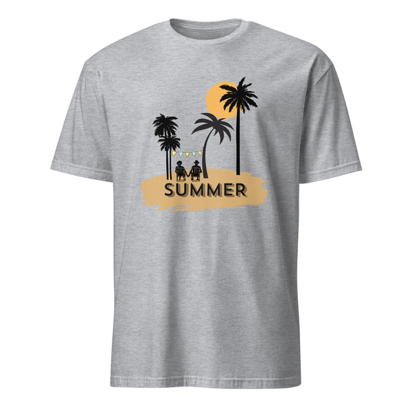 Sunset Bliss - Relive Summer Romance with Our Beach-Inspired Tee - Sport Grey - T-shirts