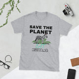 Zebra Zen - Ethical Eating T-shirt - Sport Grey - Print Material