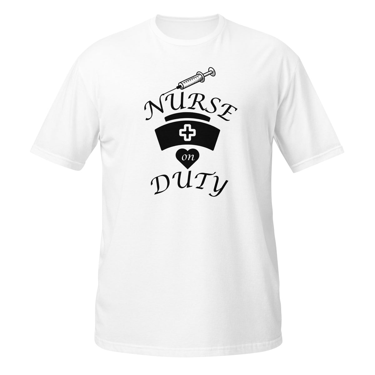 Needle Nurse - Honoring Healthcare with Our Nurse Duty Shirt - White - Print Material