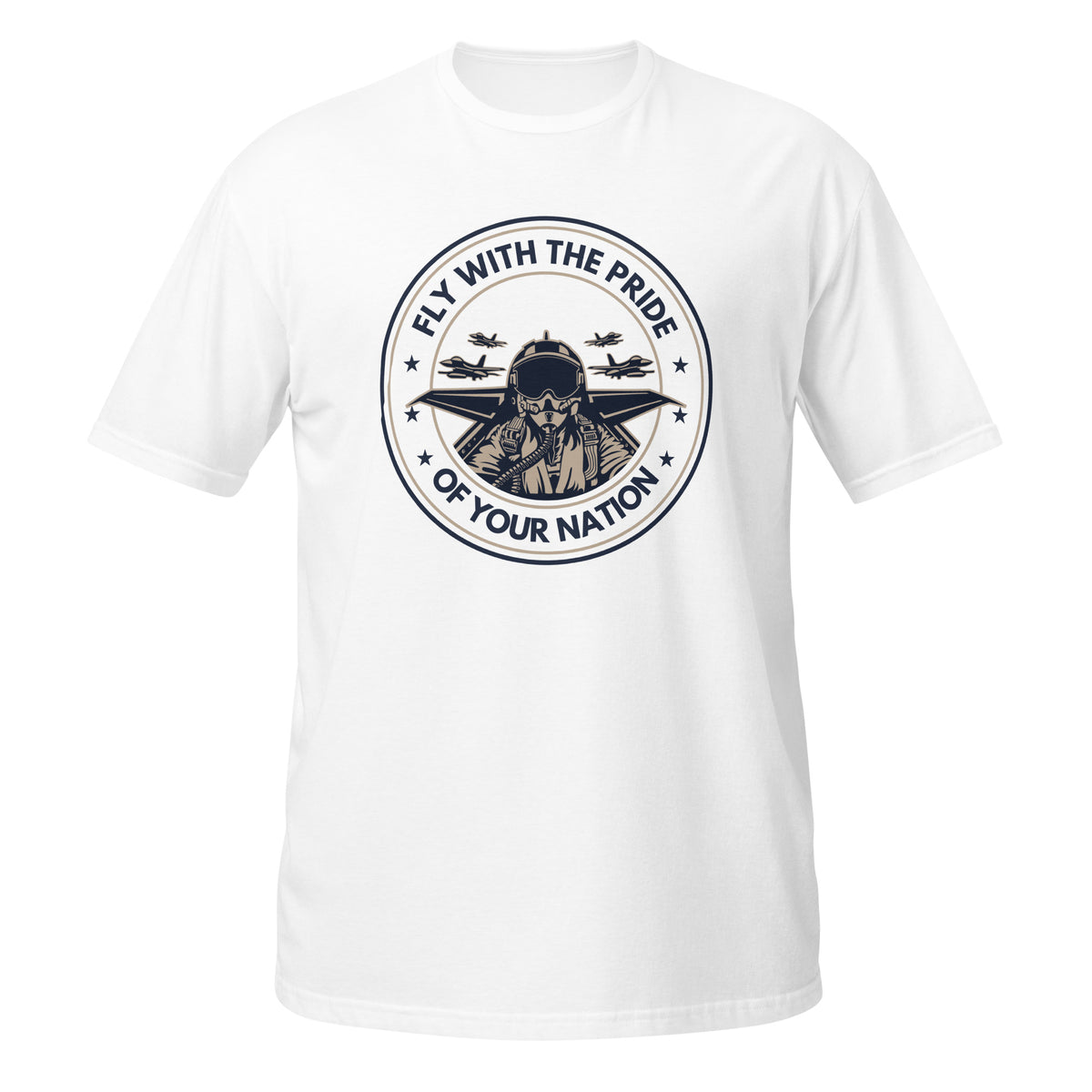 High-Flying Patriotism - Inspiring Pride in Every Flight - White - T-Shirts