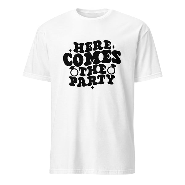 Party On - Express Your Festive Spirit with Our Dynamic Tee - - T-shirts