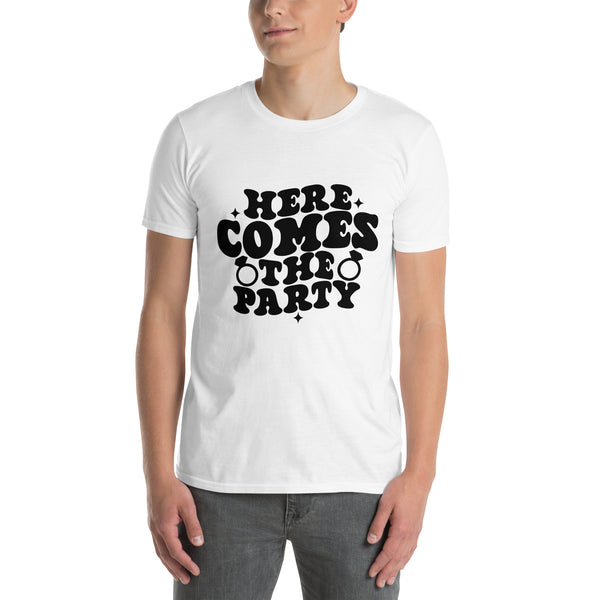 Party On - Express Your Festive Spirit with Our Dynamic Tee - - T-shirts