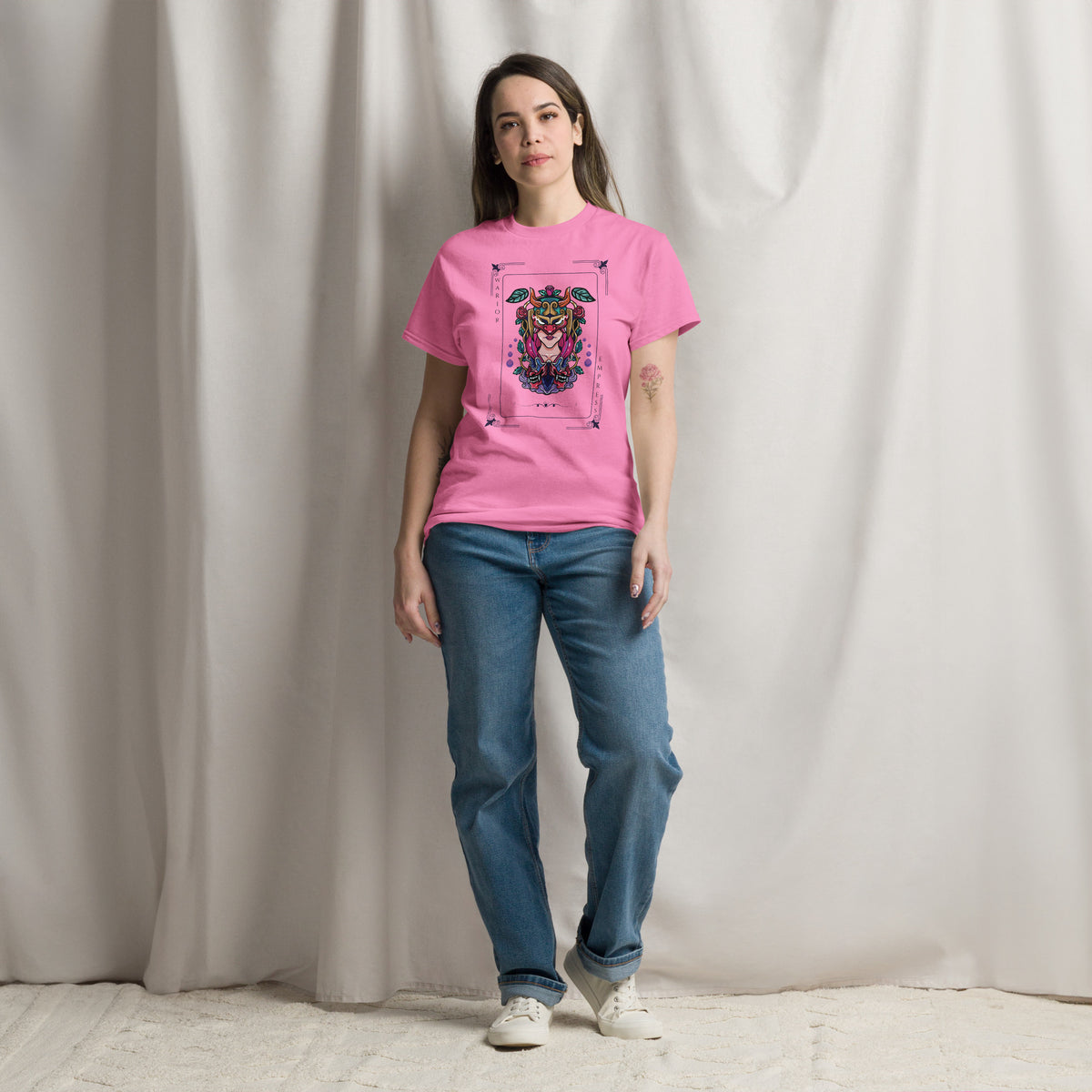 Warrior Empress Classic Tee – Bold Artistry & Emotional Resonance - Azalea - T-shirts