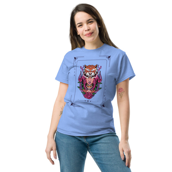 Tiger Spirit Classic Tee - Bold Design - Fierce Memories - Carolina Blue - T-shirts