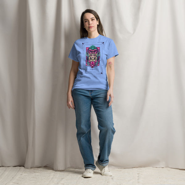 Sacred Bull Unisex Classic Tee - Mystical and Vibrant Design - Carolina Blue - T-shirts