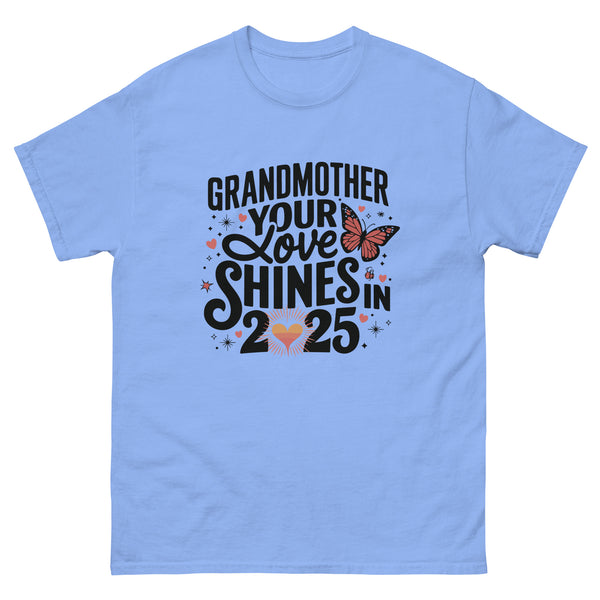 Gildan Grandma Love Shirt – 2025 Keepsake Gift - Carolina Blue - T-Shirts
