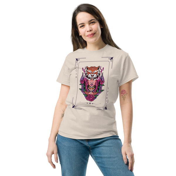 Tiger Spirit Classic Tee - Bold Design - Fierce Memories - Natural - T-shirts