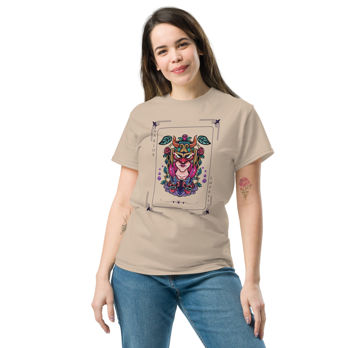 Warrior Empress Classic Tee – Bold Artistry & Emotional Resonance - - T-shirts