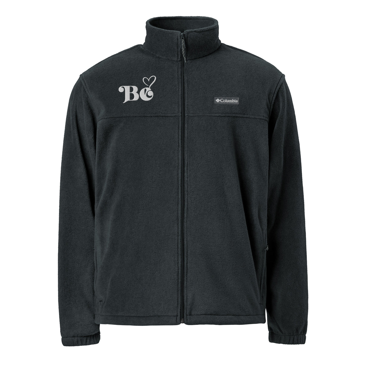 Memory Threads - Embroidered Fleece Jacket - Black -