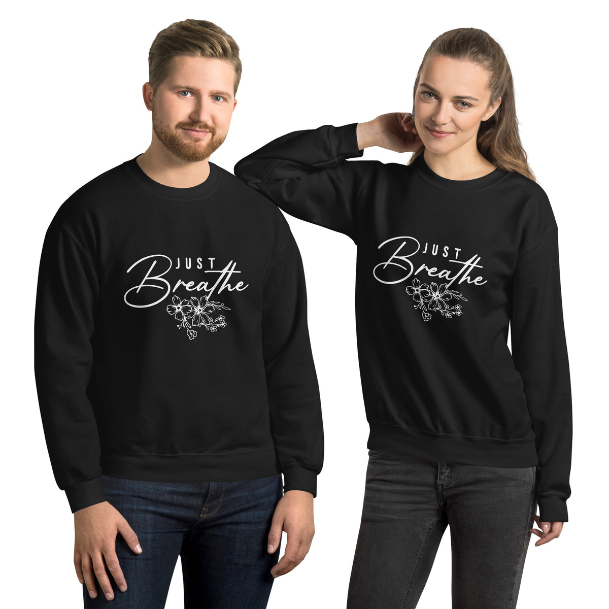 Floral Unisex Sweatshirt - - Sweatshirts