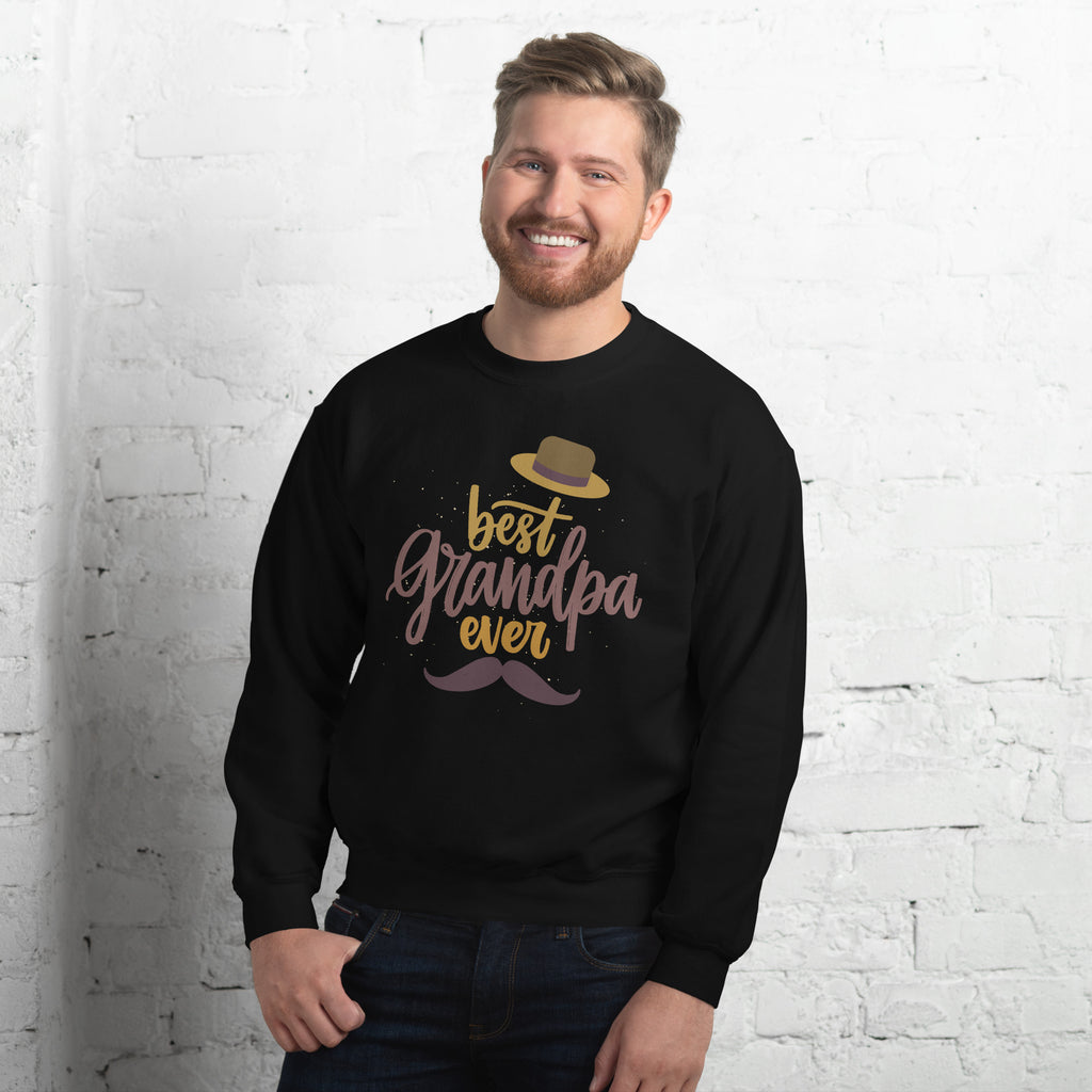 Stylish Tribute to the Best Grandpa - Black - Sweatshirts