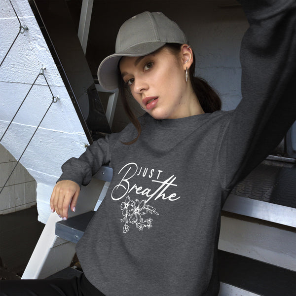 Floral Unisex Sweatshirt - Dark Heather - Sweatshirts