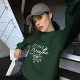 Floral Unisex Sweatshirt - Forest Green - Sweatshirts