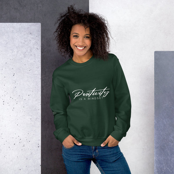 Mindset & Mood - Positivity Unisex Sweatshirt - Forest Green -