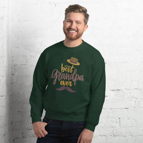 Stylish Tribute to the Best Grandpa - Forest Green - Sweatshirts