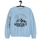 Journey to the Summit - Mountain Moon Unisex Sweatshirt - -