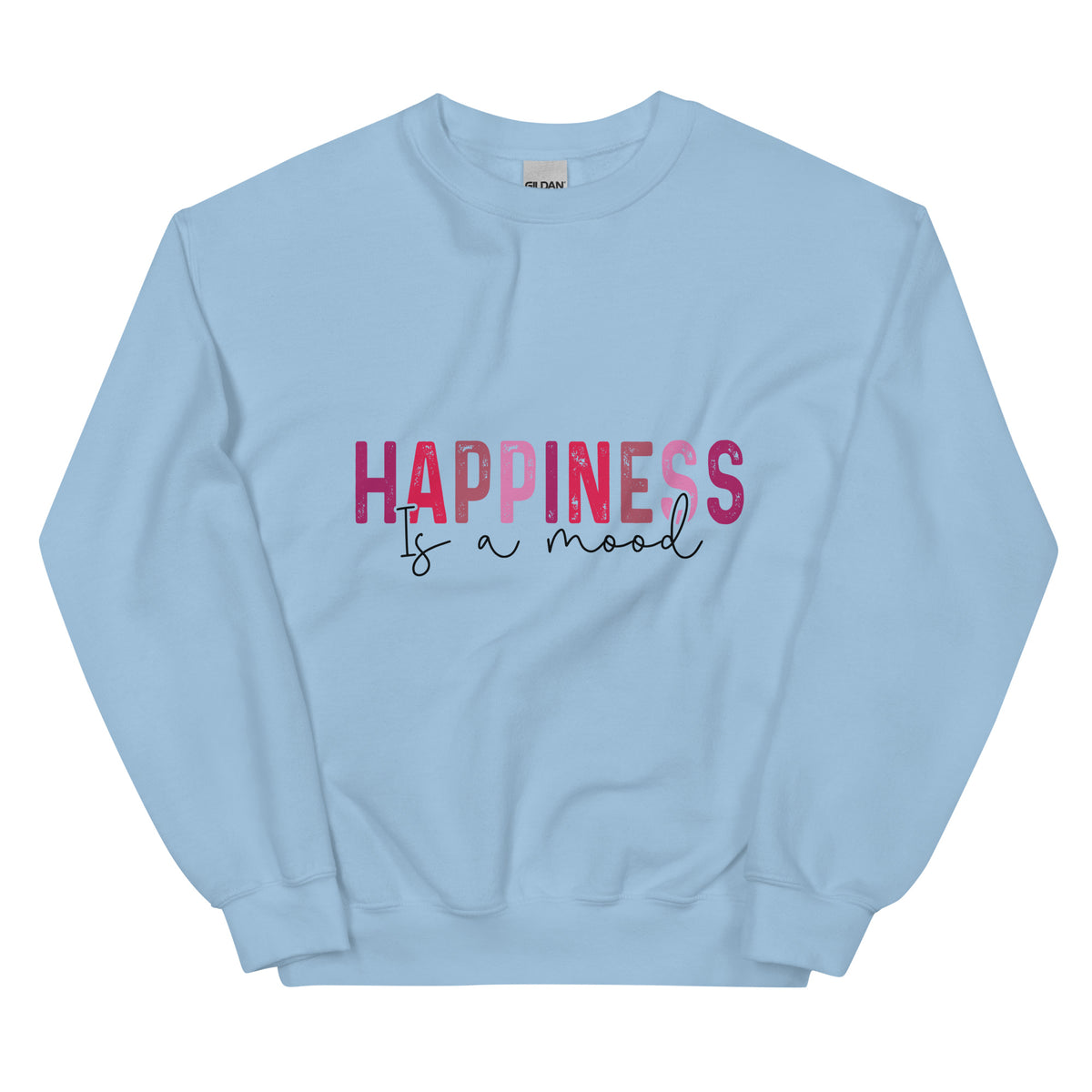 Mood of Happiness Unisex Sweatshirt - Light Blue -