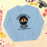 Step into Fatherhood - Embrace the Adventure Sweatshirt - Light Blue - Print Material