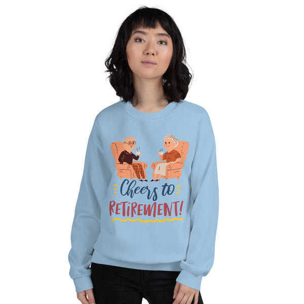 Wreath of Warmth - Celebrate the Holidays in Style - Light Blue - Sweatshirts