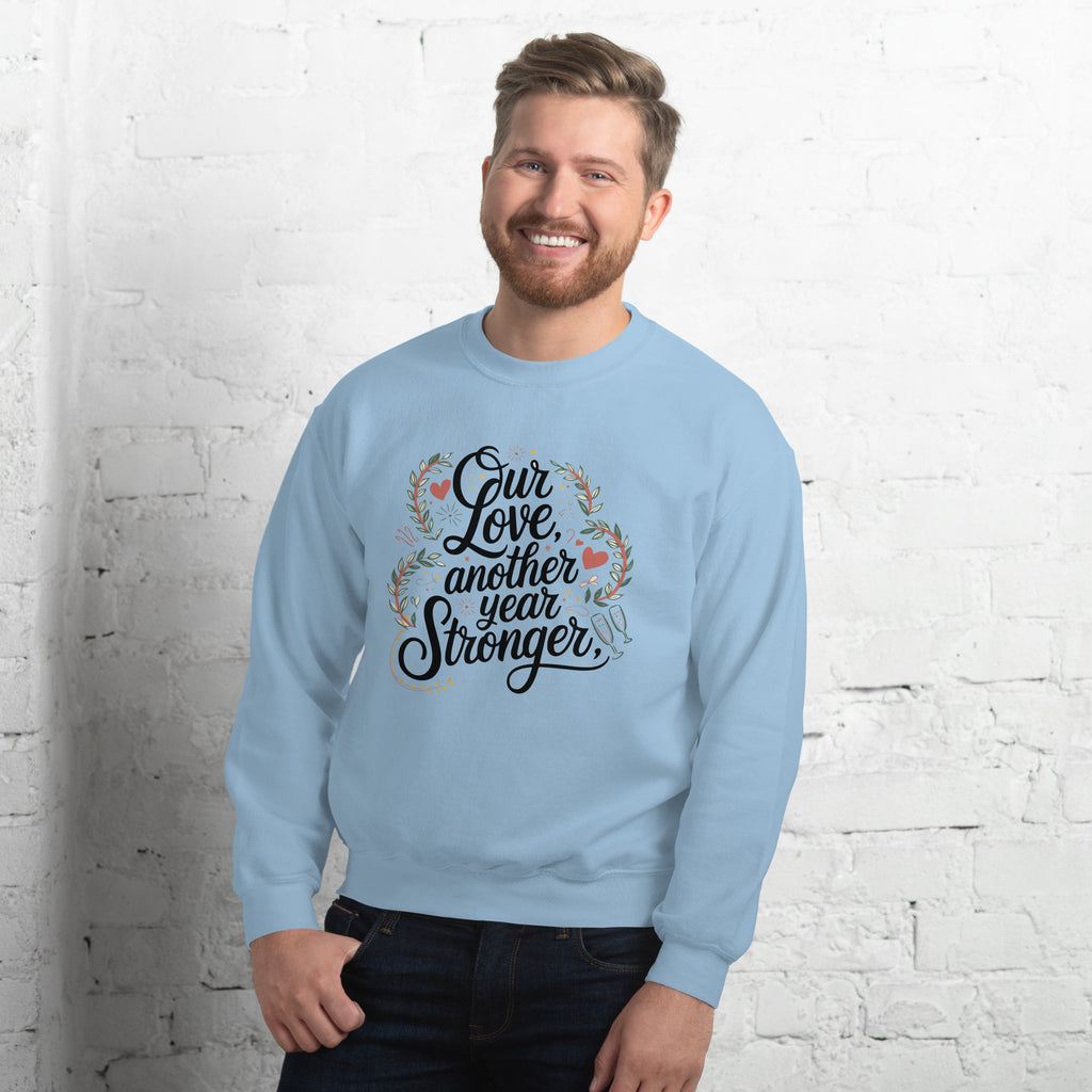 Embrace the New Year with Love – Unisex Sweatshirt - Light Blue - Sweatshirt