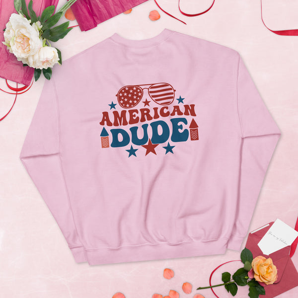 American Dude Unisex Sweatshirt - A Tribute to Memories - - Sweatshirts