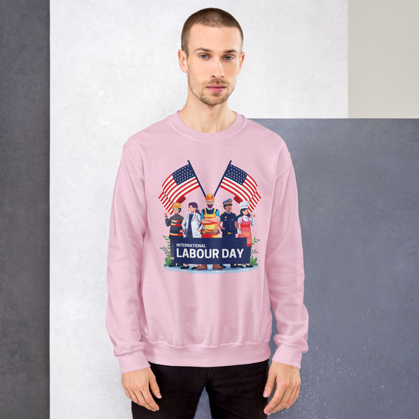 Pride in Every Profession - Labour Day Sweatshirt - Light Pink - Sweatshirts