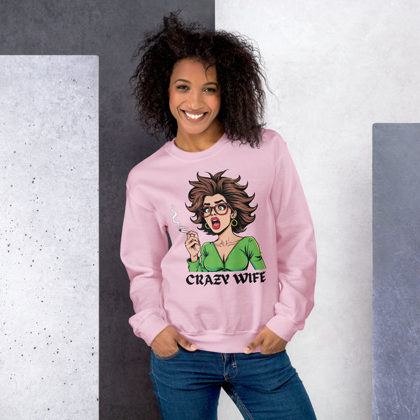 Shock and Style - The Crazy Wife Edition - Light Pink - Sweatshirts