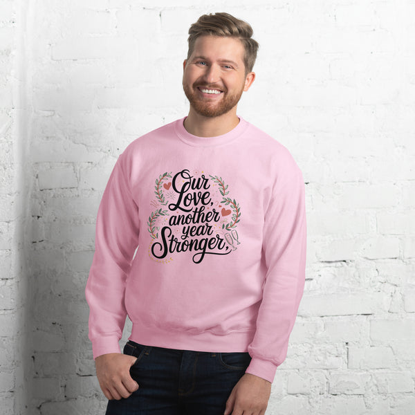 Embrace the New Year with Love – Unisex Sweatshirt - Light Pink - Sweatshirt