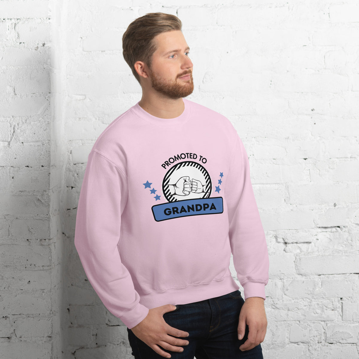 Promoted to Grandpa - A Badge of Honor - - Sweatshirts