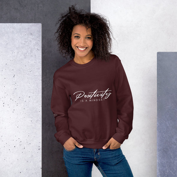 Mindset & Mood - Positivity Unisex Sweatshirt - Maroon -