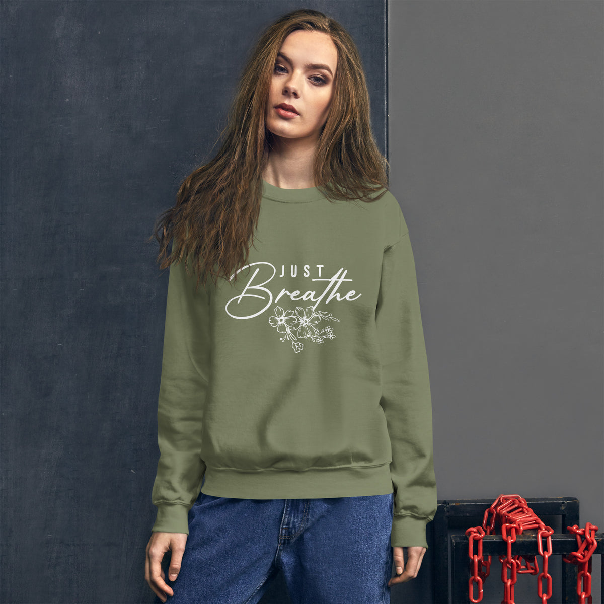 Floral Unisex Sweatshirt - - Sweatshirts