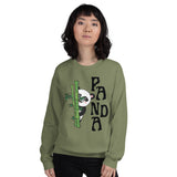 Peek a Bamboo - Panda Delight - Military Green - Sweatshirts