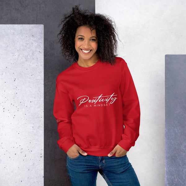 Mindset & Mood - Positivity Unisex Sweatshirt - Red -