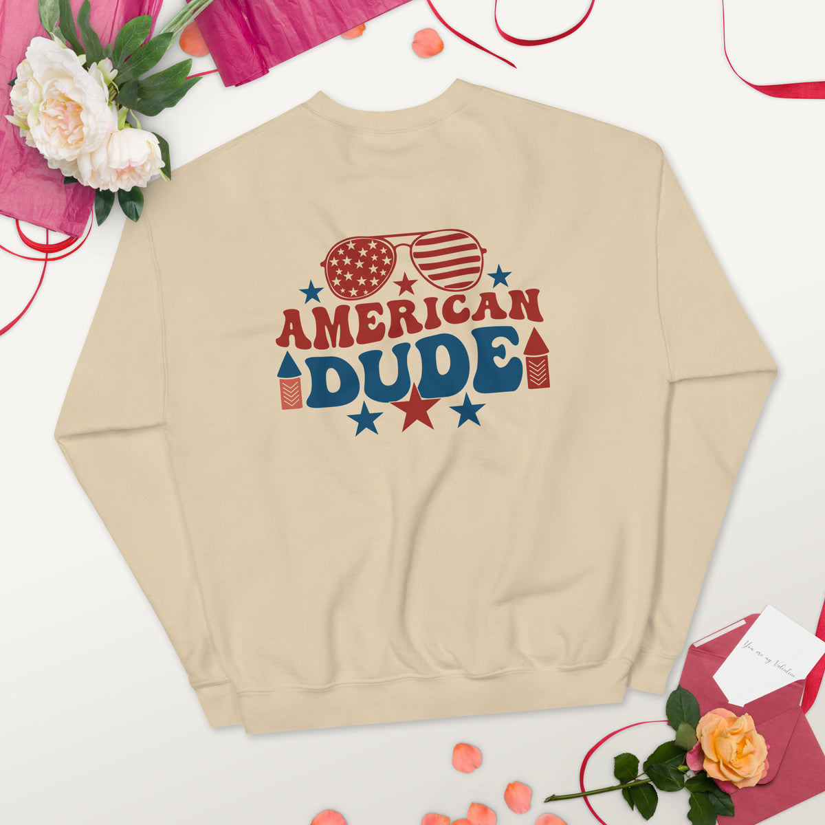 American Dude Unisex Sweatshirt - A Tribute to Memories - - Sweatshirts