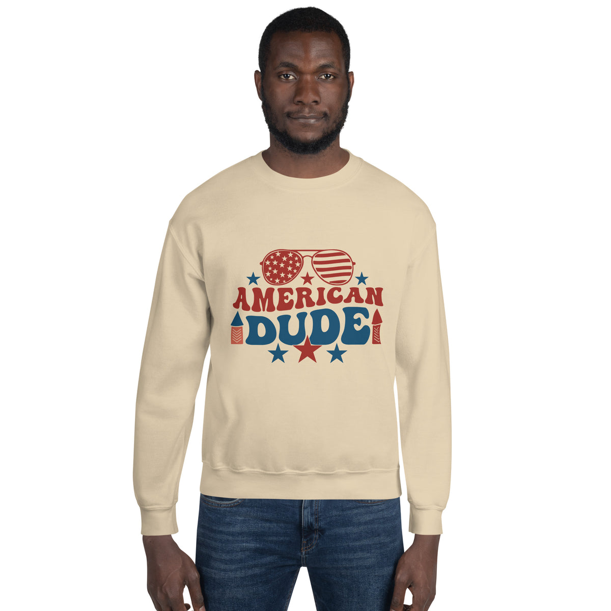 American Dude Unisex Sweatshirt - A Tribute to Memories - - Sweatshirts