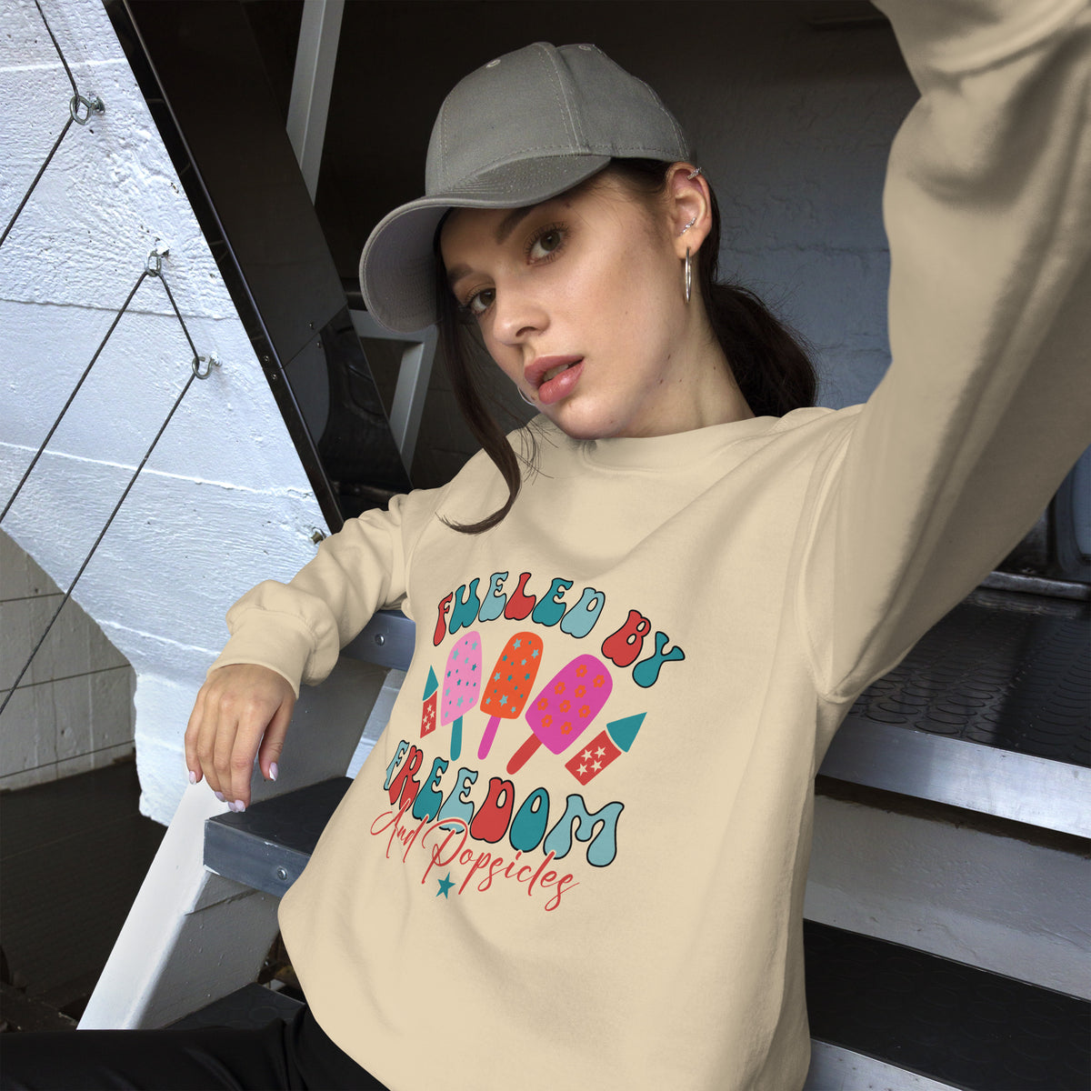 Freedom and Popsicles - Unisex Sweatshirt - -