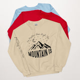 Journey to the Summit - Mountain Moon Unisex Sweatshirt - Sand -