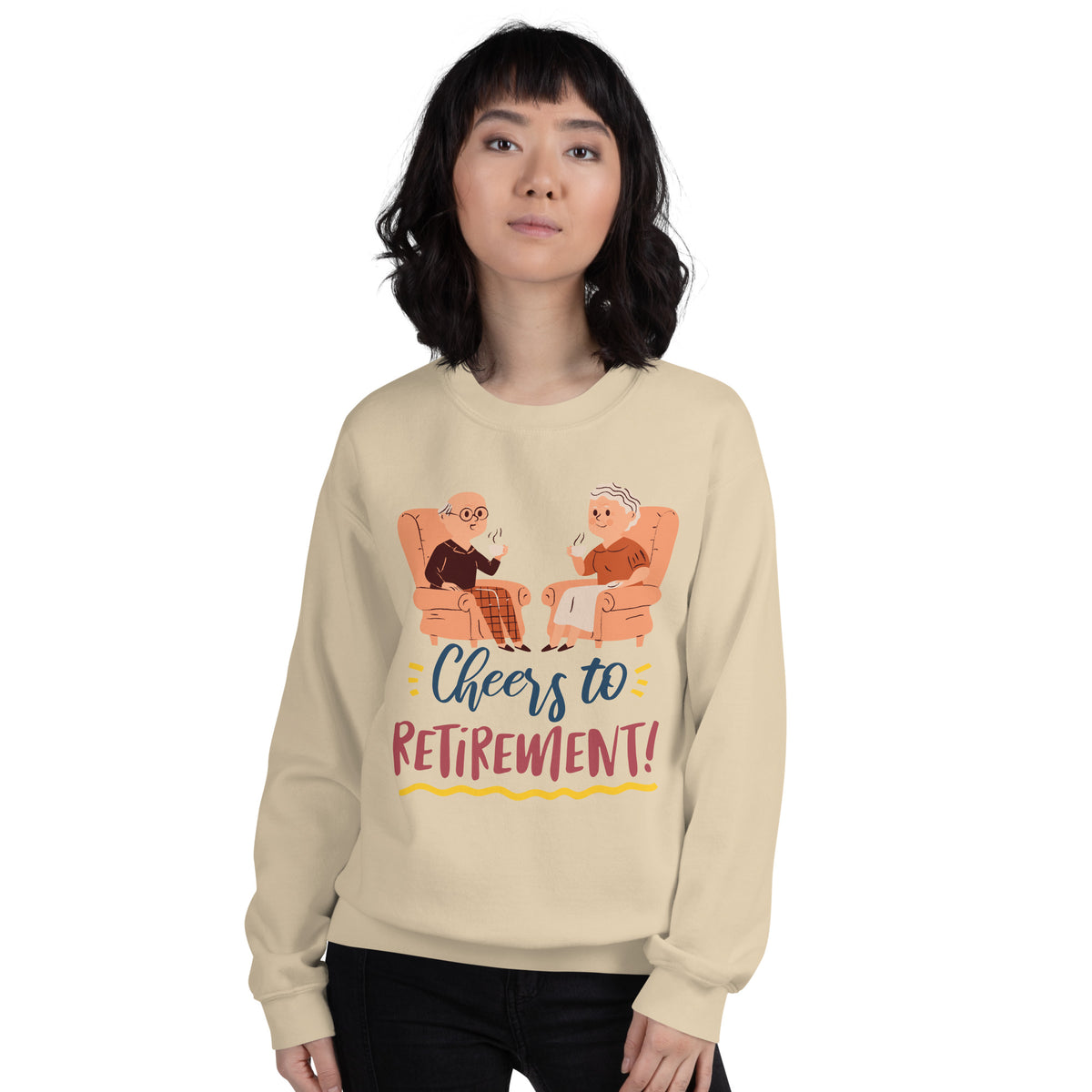 Wreath of Warmth - Celebrate the Holidays in Style - Sand - Sweatshirts