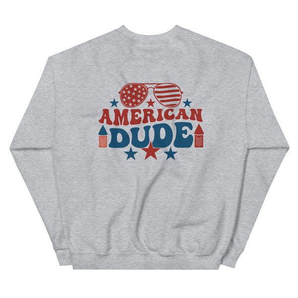 American Dude Unisex Sweatshirt - A Tribute to Memories - - Sweatshirts