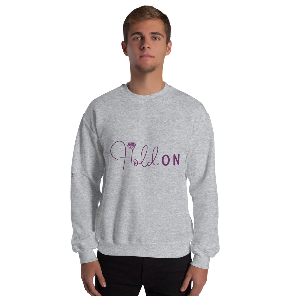 Hold On & Overthink - Cozy Unisex Sweatshirt - -