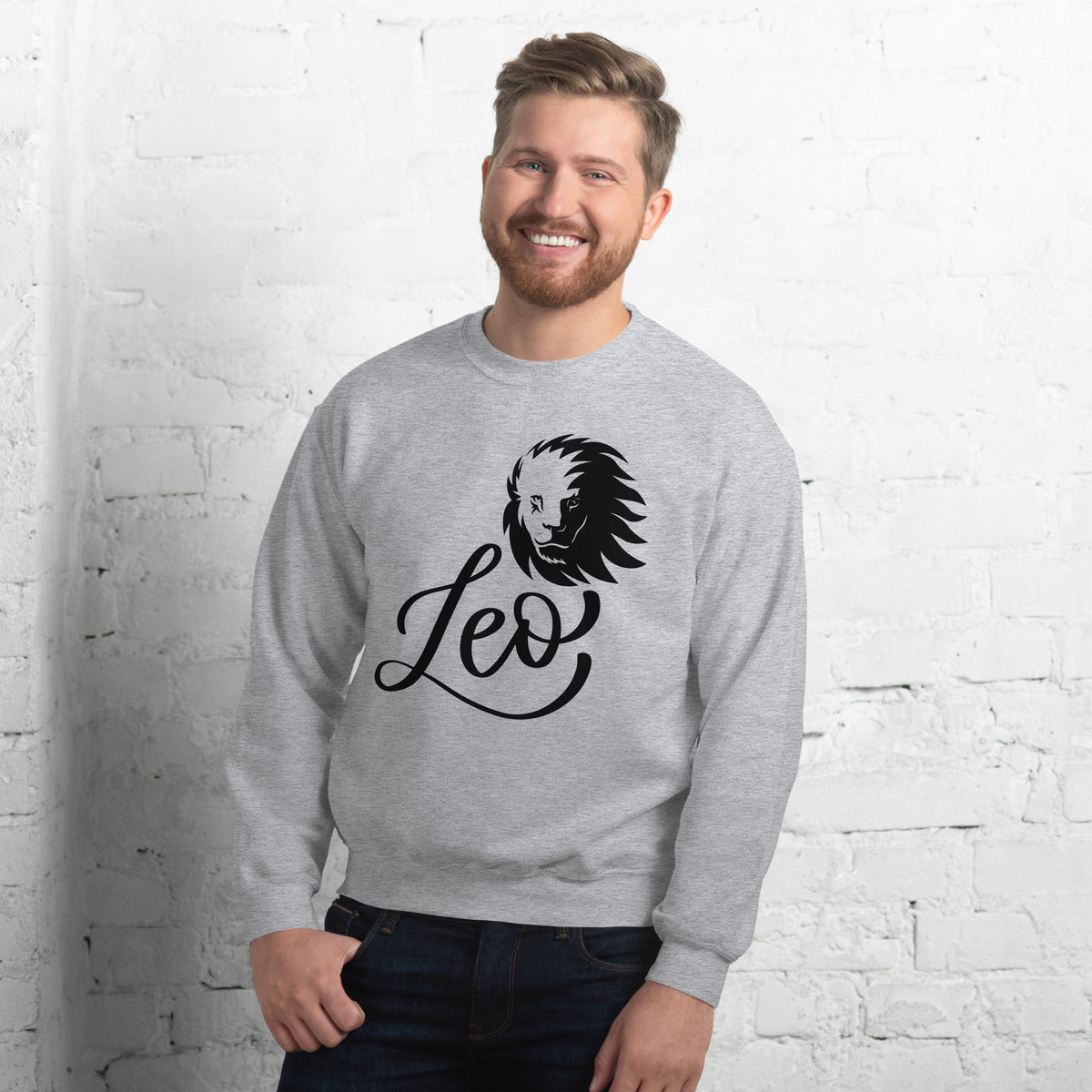 Royal Leo - Strength and Elegance Sweatshirt - Sport Grey - Sweatshirts