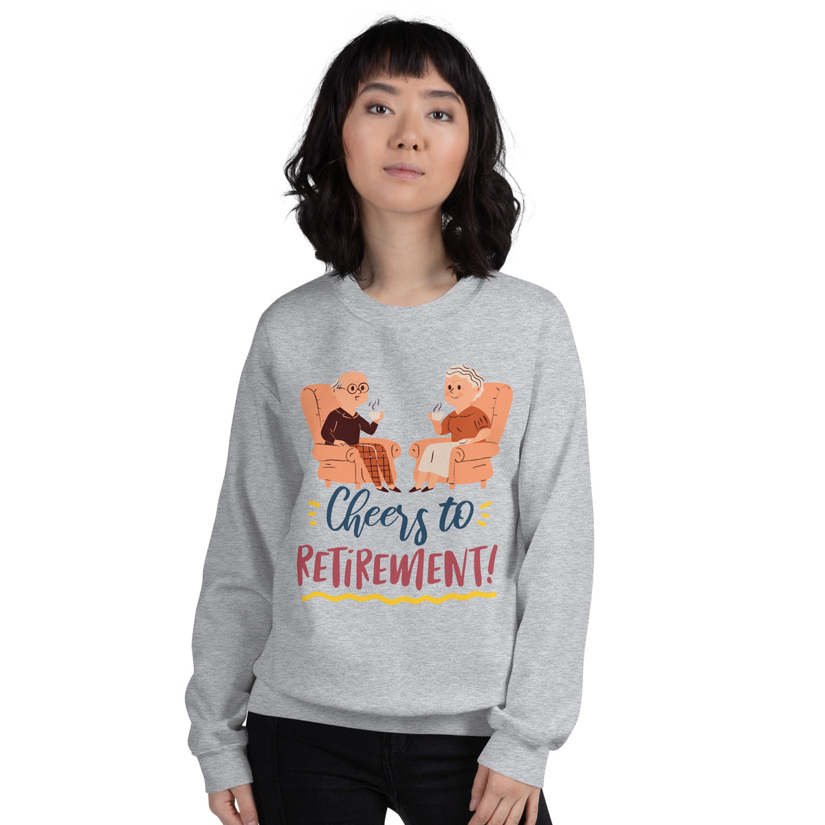 Wreath of Warmth - Celebrate the Holidays in Style - Sport Grey - Sweatshirts