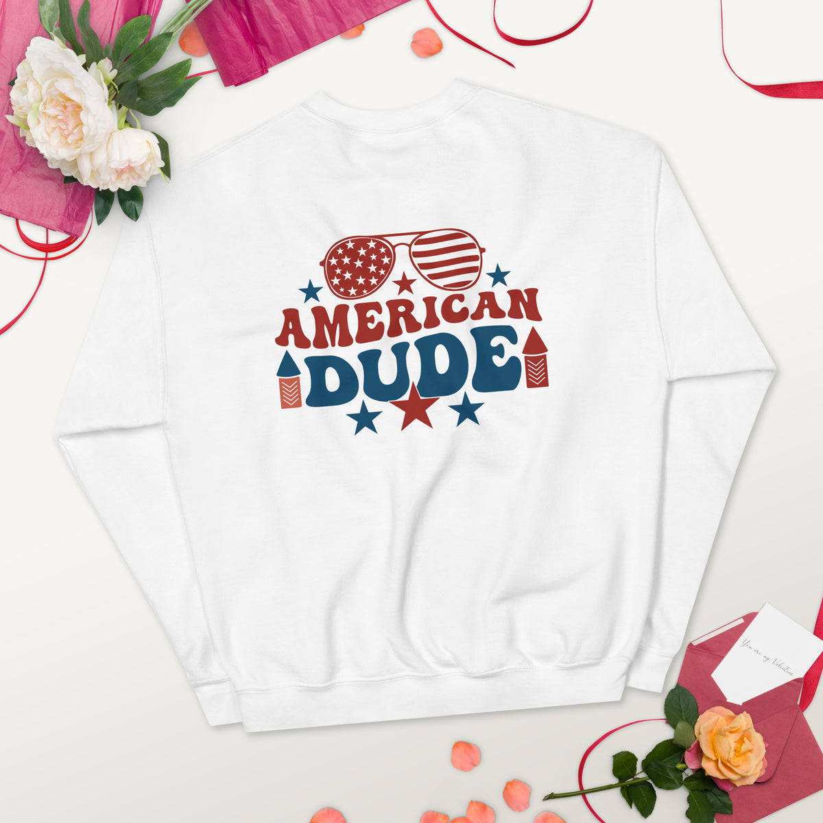 American Dude Unisex Sweatshirt - A Tribute to Memories - - Sweatshirts